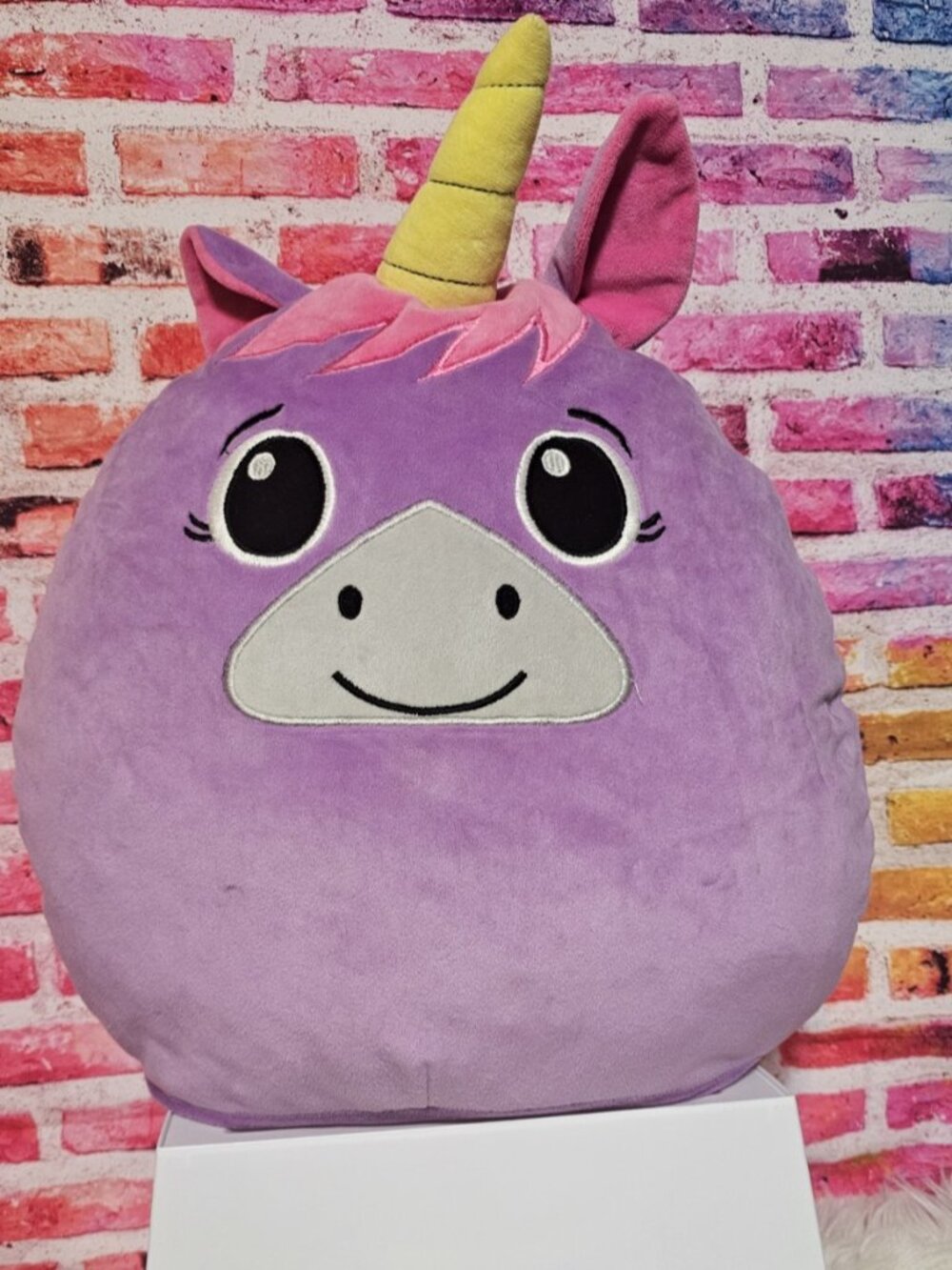 Mushmillows Unicorn Plush Jay At Play Toy Pillow Lavender Purple 16”